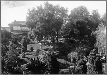 Japanese garden, circa 1925