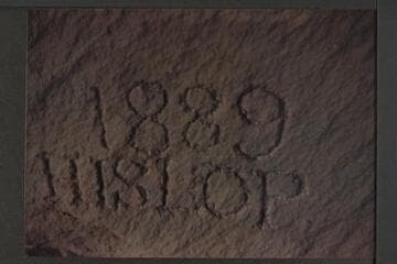 Hislop inscription in Hislop Cave