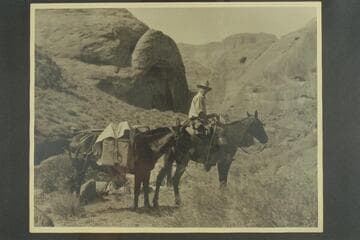 Packer and pack enroute to Rainbow Bridge.  Party which placed the plaque