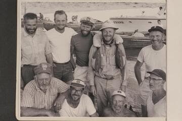 Crew members who grew beards during the June cruise of the Marston-Disney party
