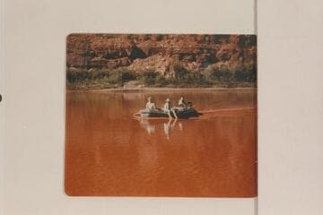 Gene Foster party at end of Glen Canyon trip