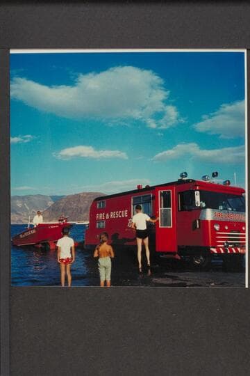 Launching the jet fire boat at landing below Boulder City