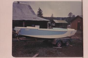 "ANDY"; San Juan punt built by Frank Wright in 1958 for his work on the San Juan and in Glen Canyon with the Museum of Northern Arizona