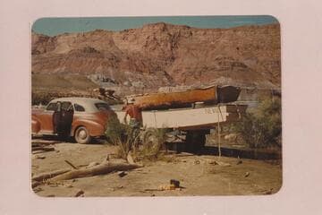 Floating equipment used by Nevills in the San Juan run of 1942, June 01