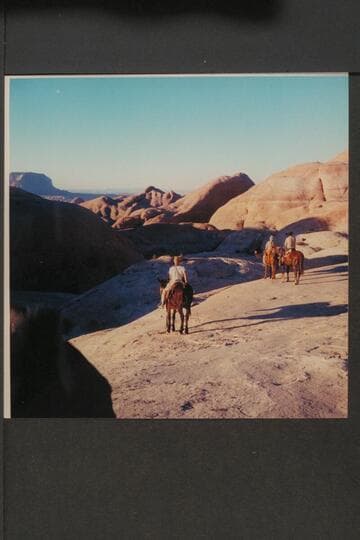 Trail over the bald heads between Black Water Creek and the basin north of Sid Whiskers Butte