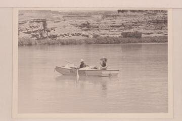 Dock and Margaret Marston in the "Joan"; run from Moab to Lees Ferry
