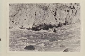 Thrilling scene of running the rapids of the Colorado in Elmer Clifton's "Bride of the Colorado"; Granite Falls