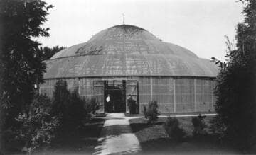 Lath house on grounds of the San Marino ranch