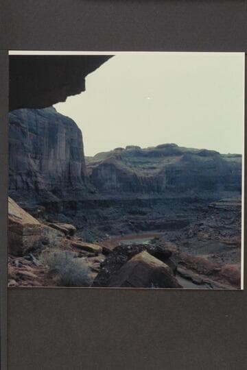 Up along stock trail on left bank of San Juan River to cove at Mile 1