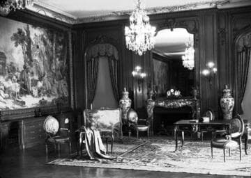 East end of the library of the Huntington residence