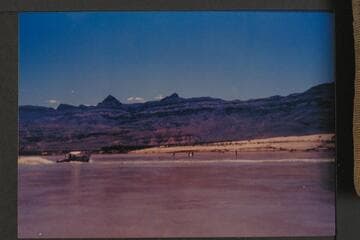 Bureau of Reclamation boat on sand near Pierces F