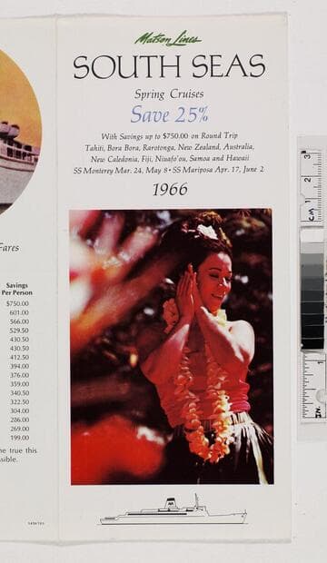 South Seas spring cruises save 25% ... 1966