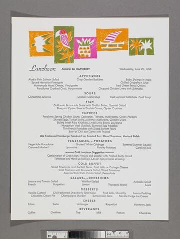 Luncheon aboard SS Monterey