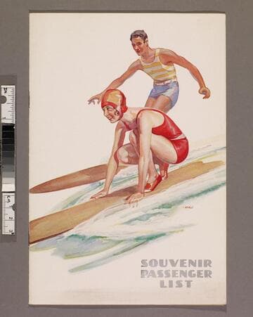 Souvenir passenger list : S. S. Matsonia