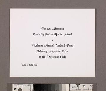 Invitation to cocktail party