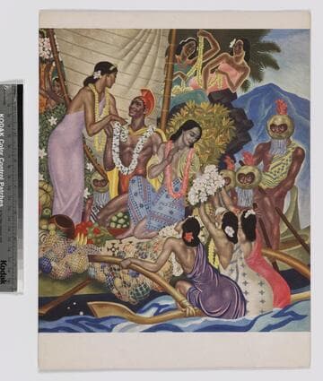 Aloha dinner aboard the S.S. Lurline menu