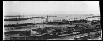 Los Angeles Harbor, San Pedro, Los Angeles. 1905