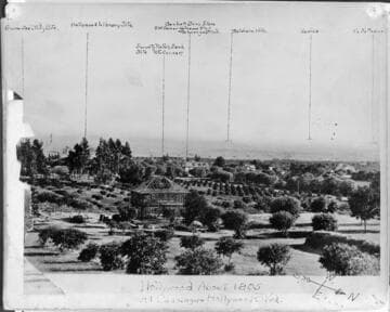 Hollywood Blvd. and Cahuenga Ave. Sackett's Hotel, S.W. corner, ca. 1905