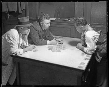 Workers, Pacific Wire Rope, 1840 East 15th, Los Angeles. 1940