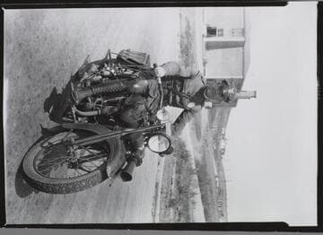 Motorcycle cop, City Terrace, Los Angeles County. 1927