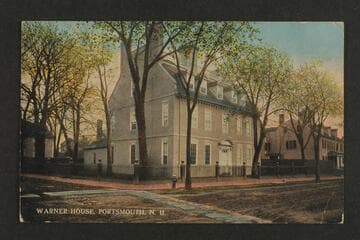 [post card from Otis Marston in New Castle, New Hampshire, to Mrs. W. H. Marston in Berkeley] Warner House, Portsmouth, New Hampshire