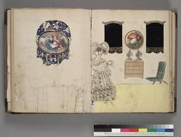 One bound scrapbook compiled by Helen Doble, circa 1857-1860
