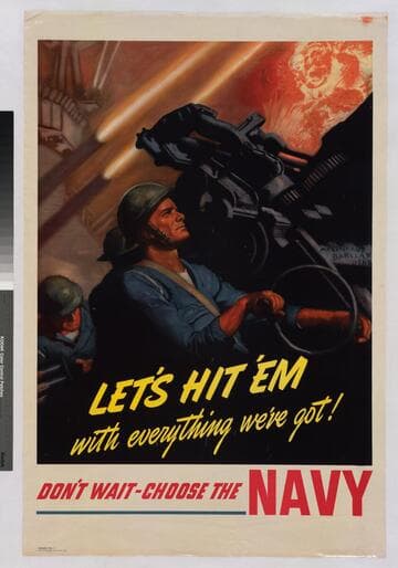 Let's hit 'em with everything we've got! Don't wait - choose the Navy
