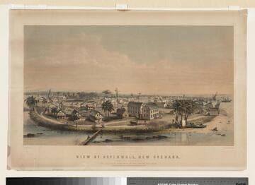 View of Aspinwall, New Granada