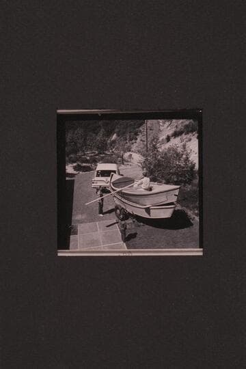 Martin Littons' dory type of skiff built in Oregon.  Shown nested in Reilly's hull