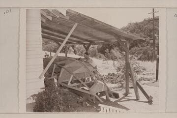 The "Esmeralda II" under construction at Paso Robles