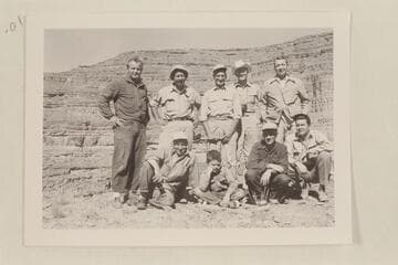 Frost Expedition of 1954, June.  San Juan River.  Horn Point on Honaker Trail.  The trip was from Mexican Hat to Lees Ferry, 1954, June 01-08