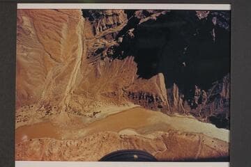 Mouth of Gypsum Canyon and Gypsum Rapid.  Mile 196.5