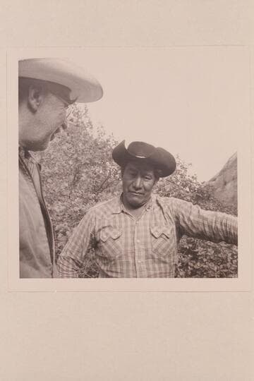 Archeyes Masland and Dan Lehi Willetson.  At camp in middle fork of 73.6