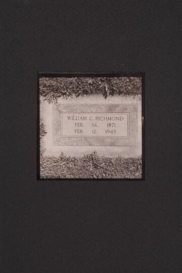 The graves of William C. Richmond and his son in the cemetery at Yakima, Washington [grave of William C. Richmond]