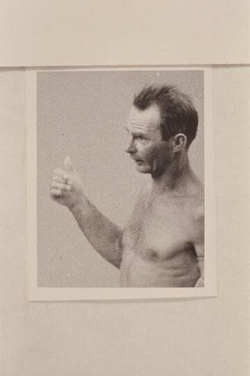 Norm Nevills; Vulcan Rapids.  The strain is evident