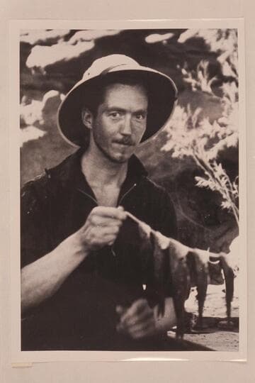 Chester Klevin at Warm Creek in Glen Canyon.  Klevin made the Grand Traverse with Harris and Loper in 1939