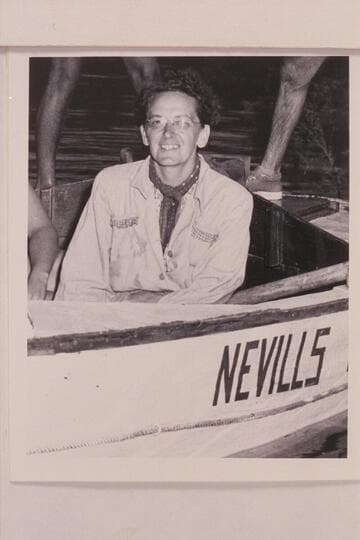Mrs. Ruth Rigg with the 1949 Nevills party at the end of the 1949 traverse
