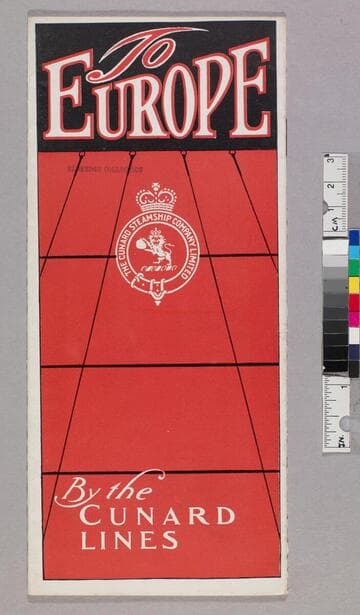 To Europe by Cunard Lines