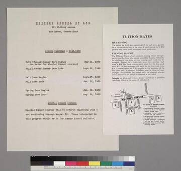 School Calendar, 1949-1950