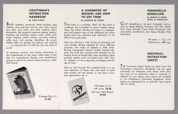 Arts and Crafts Instruction and Design Books Series