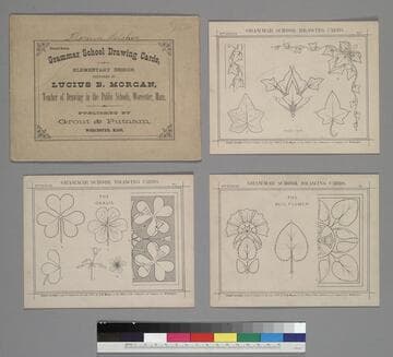 Grammar School Drawing Cards of Elementary Design