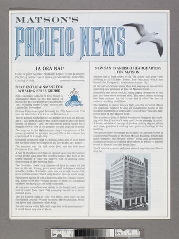 Matson's Pacific news