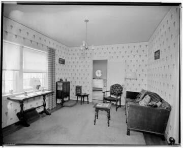 Living room of remodeled apartment, 2490 East Colorado, Pasadena. 1936