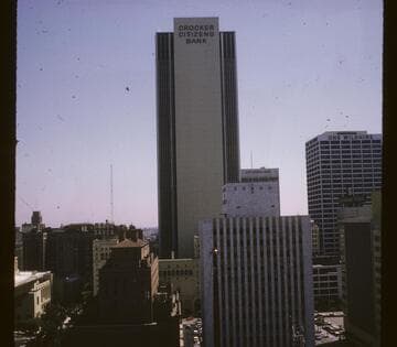 From roof of Jonathan Club, showing Crocker Citizens Bank
